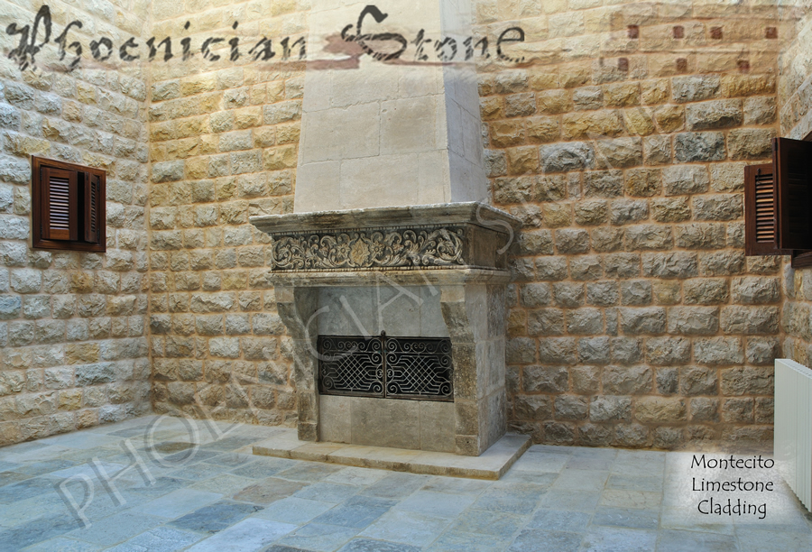 Montecito Stone Wall Cladding New milled & clefted Limestone