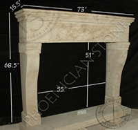 The 'Camina Valetta' Fireplace Mantle